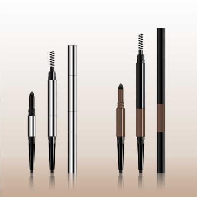 China EYE New Arrivals 2-in-1 Cosmetics Waterproof Durable Flexible Eyebrow Pencil With 4 Colors for sale