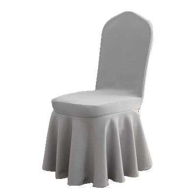 China CLASSIC white multi color polyester spandex chair cover elastic cover, used for wedding banquet for sale