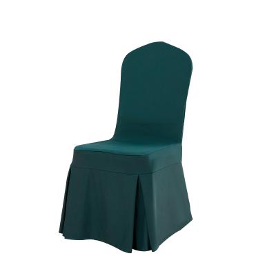 China New simple wedding party fabric banquet chair cover hotel chair strong high elastic chair cover for sale