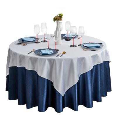 China CLASSIC custom made round table suit set bunk wedding tablecloth party round tablecloth decoration luxury damask tablecloth for sale