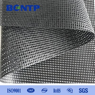 China 6 ' Zwart Op zwaar werk berekend pvc Mesh Cloth Shade Mesh Traps van X14 voor Stortplaatsaanhangwagen Te koop