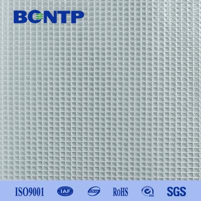 China PVC Transparent Mesh Fabric Flame Retardant Tarpaulin Roll, 0.9-3.2m Width for sale