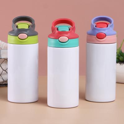 China Viable Tumbler With Straw Blanks Sublimation Straight Kids 12 Ounce Kids Water Bottle Cup Tumbler for sale