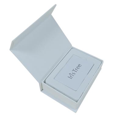 China Wholesale Recyclable White Paper Recyclable Cardboard Matte Magnetic Gift Boxes, Custom Logo Hard Paper Box for sale