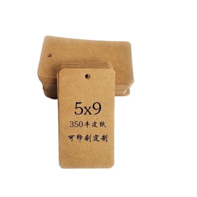 China Viable Cheap Price Custom Printed Kraft Paper Dress Hanger Tag, Clothing Hanger Tag, Jeans Tags Printing With Your Own Logo for sale