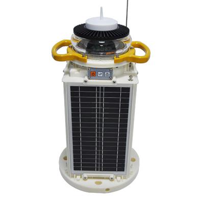 China 7NM AIS Fiberglass Solar Marine Navigation Lights For Beacon Light Tower Bridge for sale