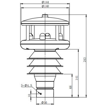 China UV-Widerstand Ultraschall-Anemometer Kaltes MODBUS-Protokoll Wetterfreundlich zu verkaufen