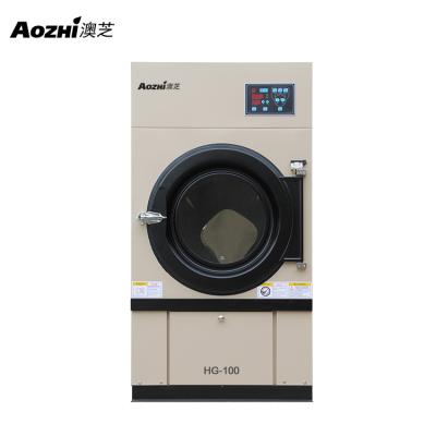 China aozhi laundry laundry clothes dryer 100kg industrial tumble dryer clothes drying machine for sale