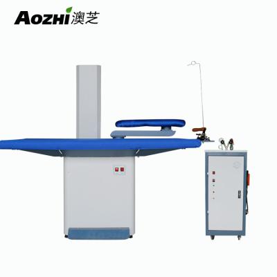 China Laundry Garment Dry Clean Iron Machine Workbench Price Table With Steam Ironer zu verkaufen