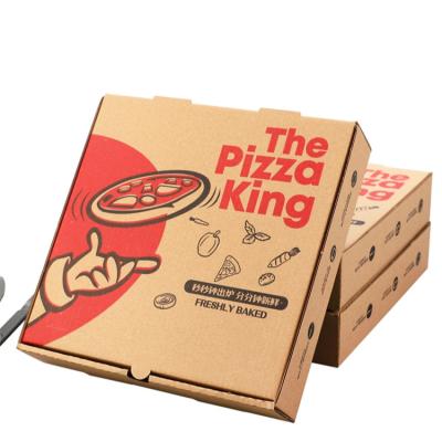 China Manufacturer Custom Logo Disposable Pizza Boxes For Disposable Professional Food Packaging for sale