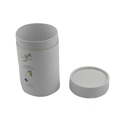 China Low MOQ Manufacturer Recyclable Round Paper Recyclable Tube Storage Boxes Rigid Pack for sale