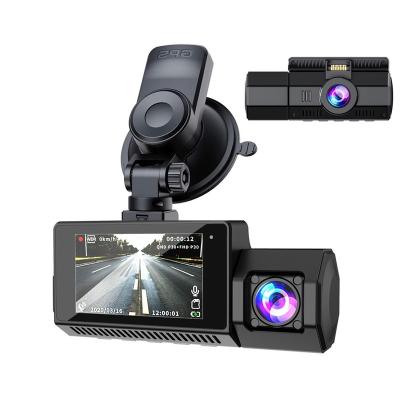 China Newest 4K 2160P Qizheng K8 waterproof dual lens dash cam with GPS track playback CAR dvr car camera black box for sale