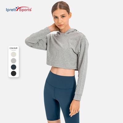 China Wholesale High Quality Breathable Yoga Fitness Hoodie Women Long Sleeve Casual Winter Sweatshirts for sale