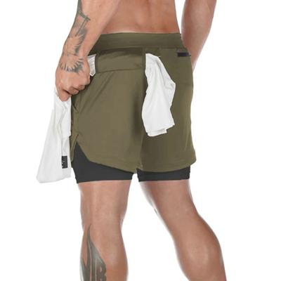 China Men Fitness Workout Breathable Empty Gym Shorts Active Running Training Shorts Men 2 Quick Dry In Shorts 1 for sale