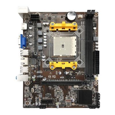 China A55 desktop motherboard PCI-E16X to USB2.0 GPU slot FM1A8 support DDR3 computer motherboard for sale