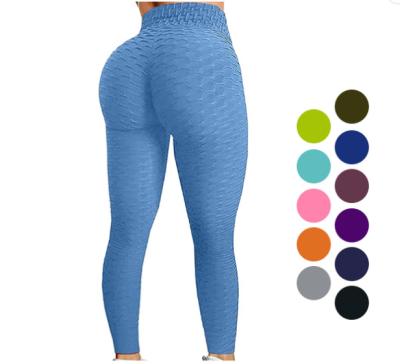 China Breathable Stocked Quick Dry Custom Yoga Sports Workout Leggings Gym Tiktok Yoga Pants Popular Hip Yoga Pants For Women for sale