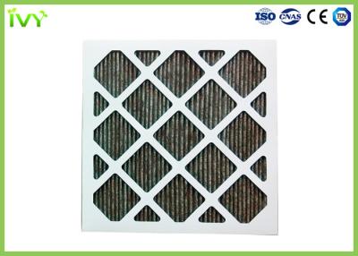 China Activated Carbon Folded Air Filter Replacements 200pa G3 Efficiency for sale