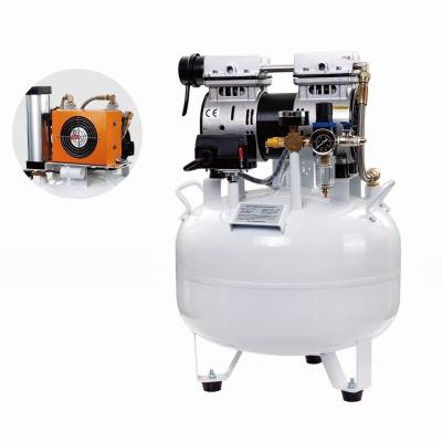 China Oil Free Dental Air Compressor With Dryer 32L Silent Vaccum Pump Compressor for sale