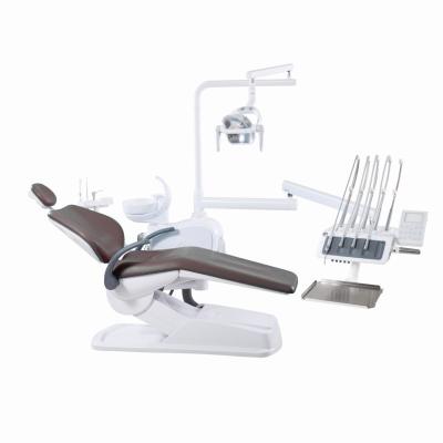 China Clínica dental Unidad dental completa con sensor de luz LED silla dental montada en la parte superior en venta