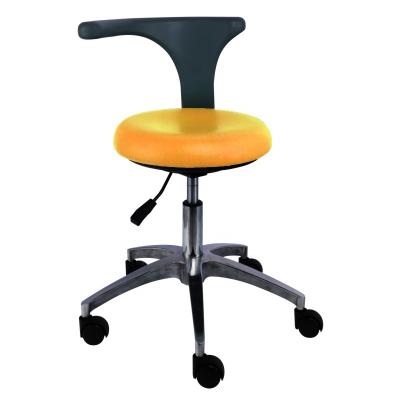 China PU Leather 360 Degree Swivel Nurse Stool Light Weight Dentist Assistant Stool for sale