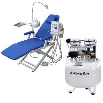 China 105L/Min Air Flow Dental Air Pump Unit 850W Custom Logo Silent Dental Air Compressor for sale