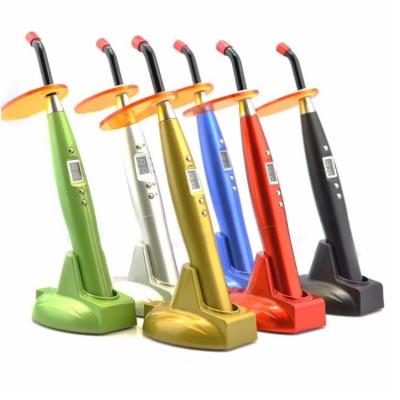 China Wireless Dental Curing Pen Colorful Rainbow Design LED 10S Plastic Dental Curing Light for sale