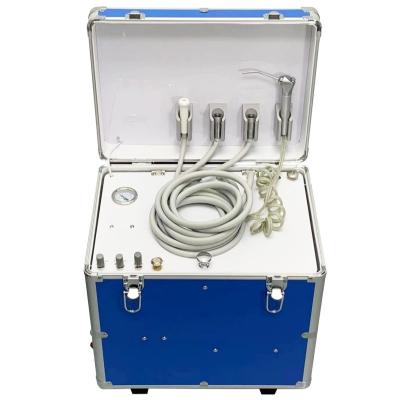 China 550w Dental Treatment Suitcase ISO Approved Small Dental Portable Unit With Saliva Ejector for sale