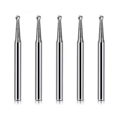 China 10pcs/ Box Medical Polishing Bur Tungsten Dental Carbide Bur Ball Shape Carbide Burs For Denture for sale