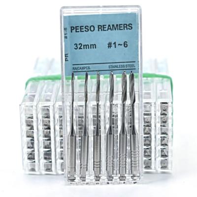 China Instrumento de canal radicular endodôntico dentário 32 mm Reamers dentários Pesso para a ampliação da porção cervical à venda