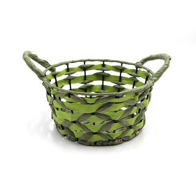 China Handmade low price vegetable plankton food storage wicker natural shopping basket made to order viable for sale