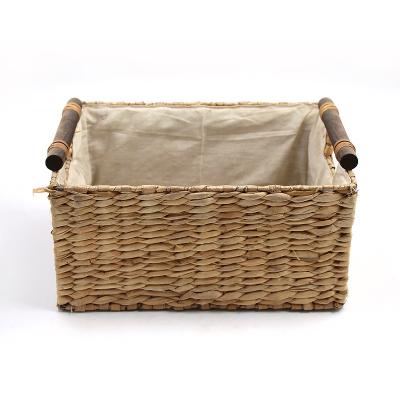 China Cheap Price Woven Decorative Natural Viable Bulk Plant Plankton Storage Basket Box for sale