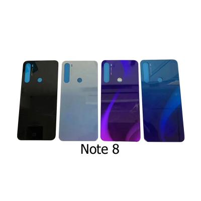 China Nice Quality Back Cover Glass Door Battery Back Glass Housing Panel For MI Redmi Note 8 for sale