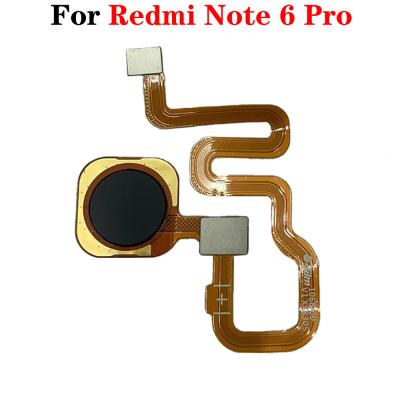 China Replace Suitable Phone Damaged Parts Xiaomi Redmi Note 6 Fingerprint Sensor Flex Cable Touch ID Recognition Back Button Menu Connector Cable To Pro for sale