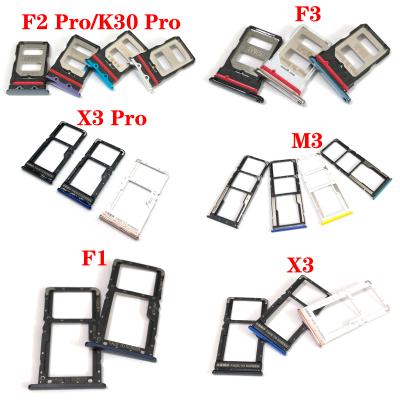 China High Quality Sim Card Tray Holder Adapter Socket Repair Cell Phone Part For Xiaomi POCO F1 F2 F-3 X2 X3 M3 K30 pro 4G GT for sale