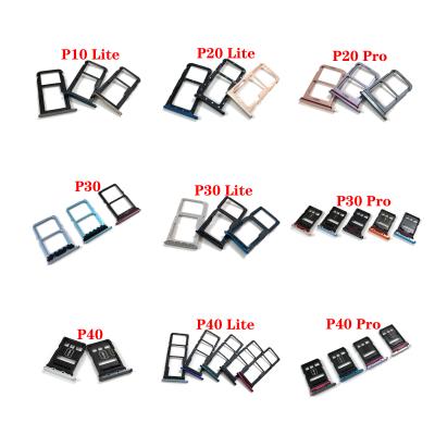 China High Quality Repair Cell Phone Part Sim Card Tray Holder Adapter Socket For Huawei P9 P10 P20 P30 P40 P50 Lite pro for sale