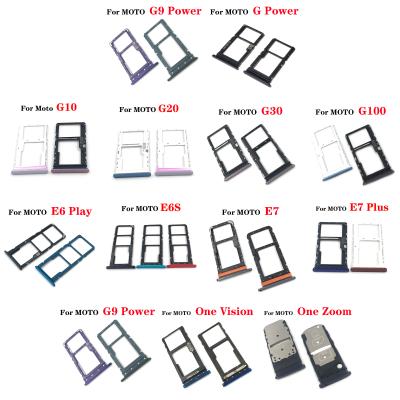 China Repair Mobile Phone Part Sim Card Tray Holder For Motorola Moto G G9 G10 G20 G30 G60 G100 Stylus Power E6 E6S E7 Plus Game One Zoom Mink Hyper 5G Edge for sale