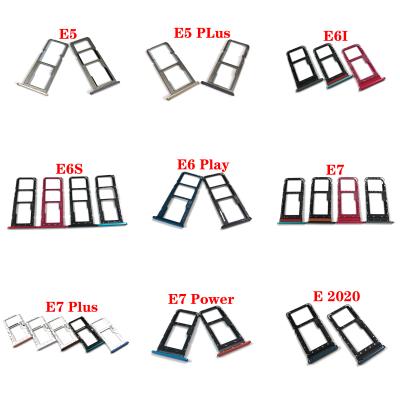 China High Quality Sim Card Tray Holder Adapter Socket Repair Cell Phone Part For Motorola Moto E5 E6 E6i E6s E7 E7i E20 E40 E 2020 Play Power Plus for sale