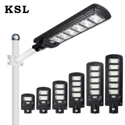 China ROAD KSL ABS SMD Sensor 50w 100w 150w 200w 250w 300w All In One Integrated Solar Led Street Lighting for sale