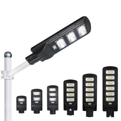 China ROAD High Lumen Street Light Waterproof Outdoor ABS Smd Ip65 50w 100w 150w All In One Integrated Solar Led Street Light for sale