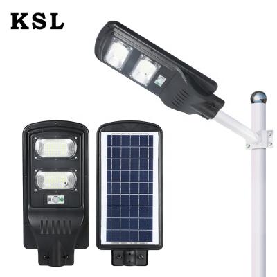 China ROAD High Lumen Waterproof Ip65 Outdoor 30w 60w 90w Integrated All In One Solar Led Street Light for sale