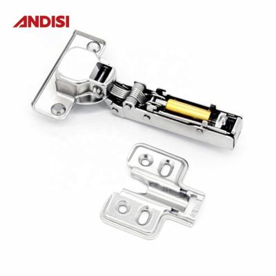 China 100 Degree Opening Angle Iron Hydraulic Clip On Soft Close Hinges for Kitchen Cabinets for sale