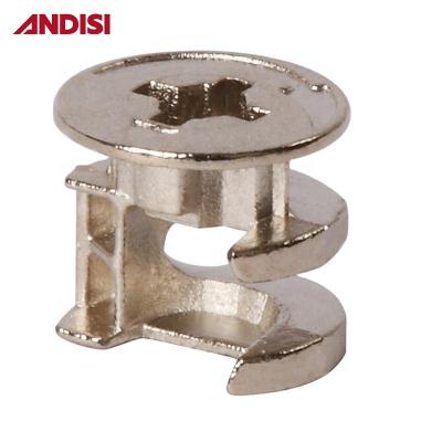 China Modern Design Zinc Alloy Flat Eccentric Cam 3 in 1 Mini Fix Screw Cam Lock for Furniture for sale