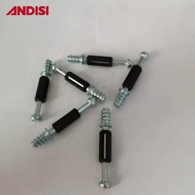 China Steel and Plastic Mini Fix Dowel Screws for Modern Design Style Furniture Accessories for sale