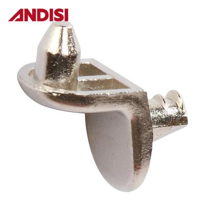 China ZINC ALLOY 5mm Shelf Pin Shelf Bracket Holder Steel L Shape Furniture Joint Connectors Shelf Supports for sale