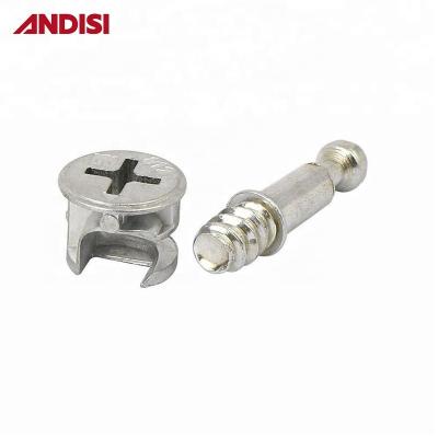 China Furniture Hardware Accessories Zinc Plated / Nickel-Plated Zinc Alloy Cam Material for sale