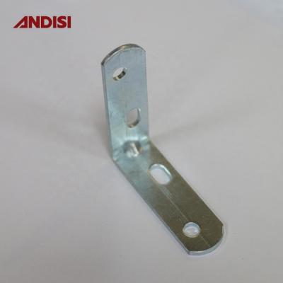 China Iron Right Angle Brackets for Wood Furniture Joint Metal Corner Bracket 2mm Thickness for sale