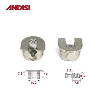 China 13mm Altura Conector de gabinete de liga de zinco Cam Bloqueio Casa para madeira articulação Rafix Conector à venda