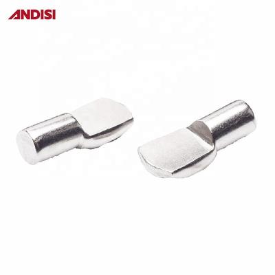 China Furniture Hardware 5mm/7mm Zinc Plated Steel Shelf Holder Stud Bracket 8mm Length Pins for sale