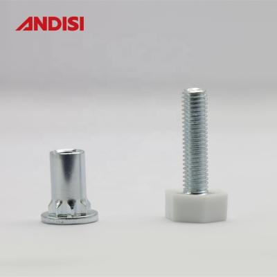 China Under Desk Furniture Feet with Adjustable Screw Foot and 6MM M Length 20/25/30/35mm for sale