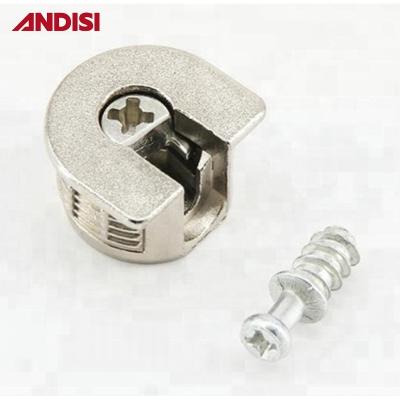 China Zinc Alloy Furniture Connector Cast Zink Dowel Pin Screw and Cam Lock Disc Mail Packing for sale